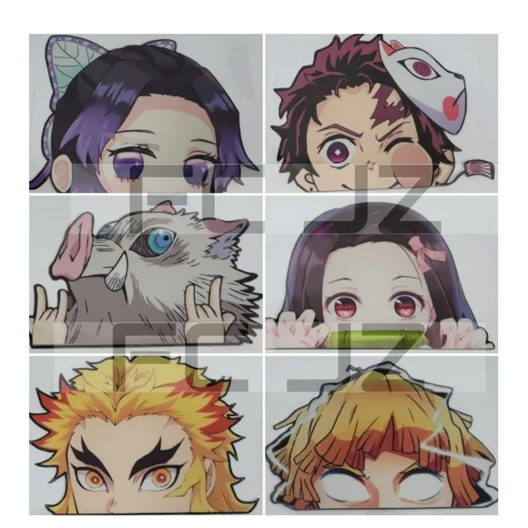 Lot of 6 - Demon Kimetsu No Yaiba SlayerAnime Vinyl Decals - NEW - Picture 8 of 11